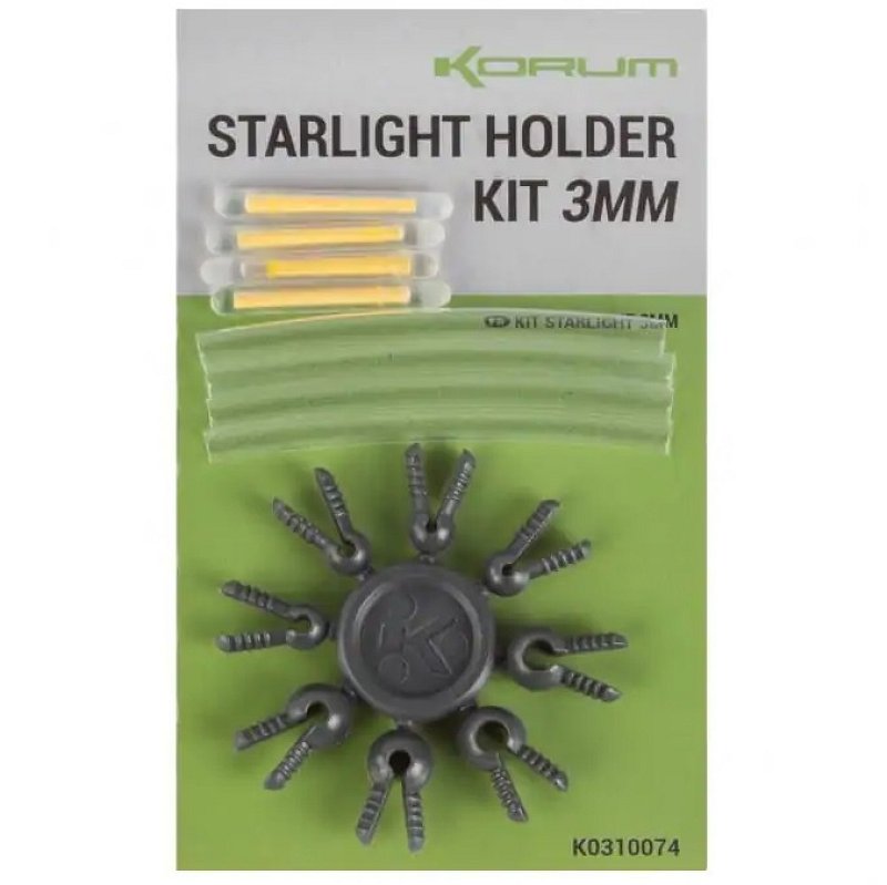 Korum Sada Chemických Svetielok a Adaptérov Korum Starlight Holder Kit 3mm